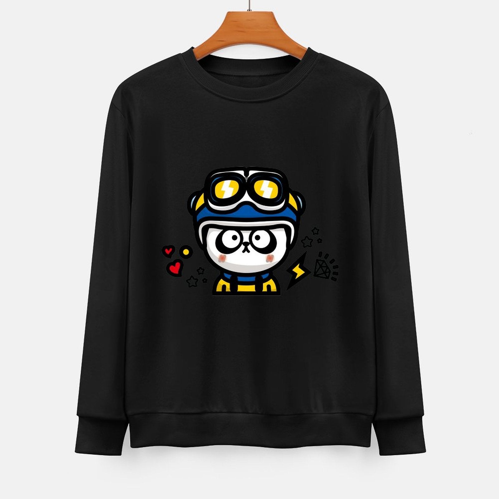 Front Patterned Long Sleeve TopRecycled SoftFeel